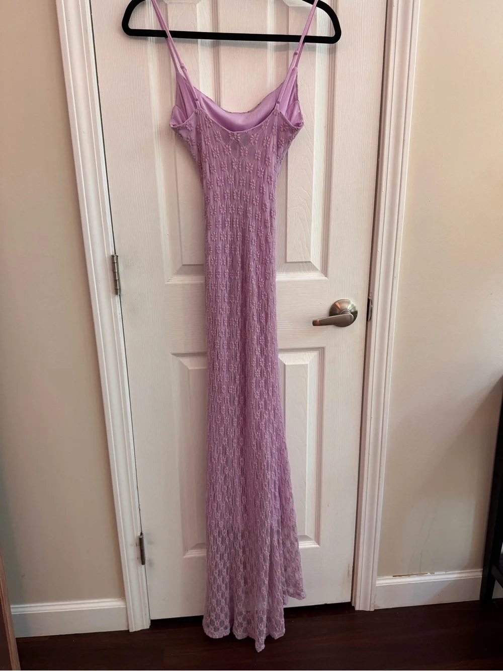BARDOT Adoni Mesh Maxi Dress Lavender Lilac Size XS - Picture 5 of 7